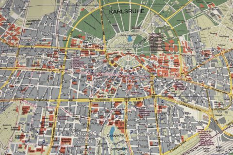 Karlsruhe Stadtplan Ausschnitt