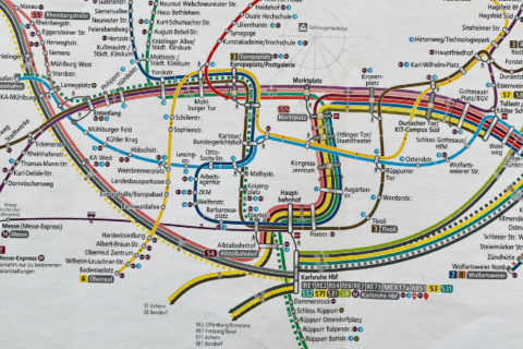 Liniennetzplan Karlsruhe