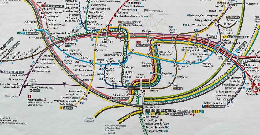 Liniennetzplan Karlsruhe