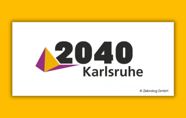 Das Logo zum Integrierten Stadtentwicklungskonzept Karlsruhe 2040 © Zebralog GmbH