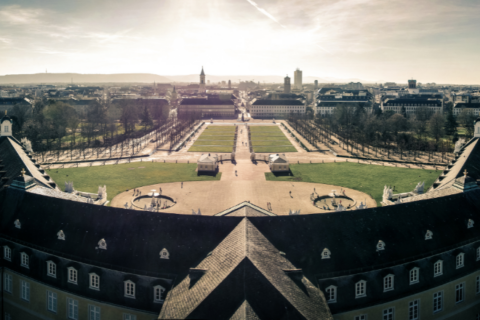 Stadt Karlsruhe von oben