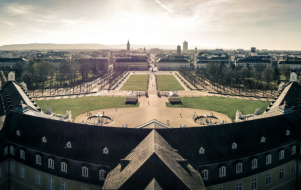 Stadt Karlsruhe von oben