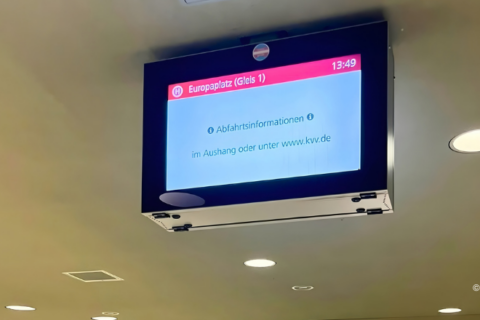 KVV Fehlende Anzeigetafel