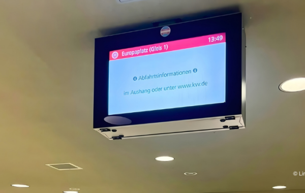 KVV Fehlende Anzeigetafel