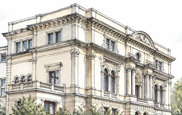 Haus Solms als Skizze