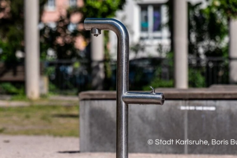 Barrierefreier Trinkbrunnen am Fliederplatz