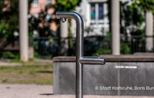 Barrierefreier Trinkbrunnen am Fliederplatz