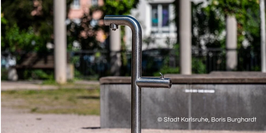 Barrierefreier Trinkbrunnen am Fliederplatz